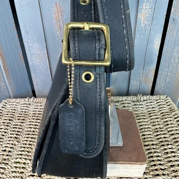 Coach Vintage Patricia's Legacy Saddle Bag 9951 Black - Picture 4 of 16